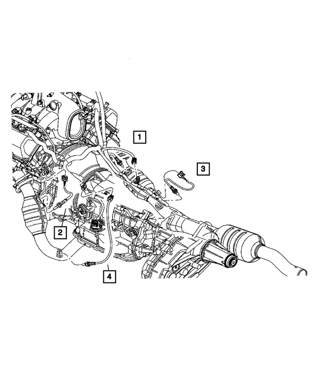 56028992AA - Electrical: Oxygen Sensor, Center for Mopar Image