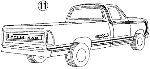 Stripe Tape for 1987 Dodge D350 #4