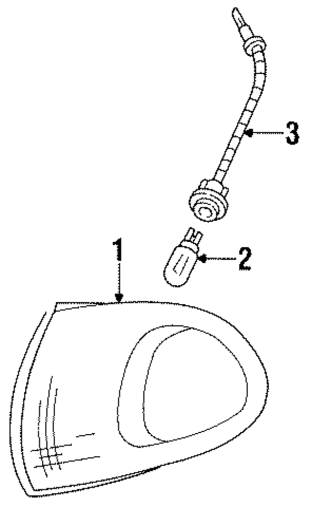 F58Z15A201B - : Side/Corner Lamp for Ford Image