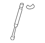 3D0823359B - Body: Support Cylinder for Volkswagen: Phaeton Image