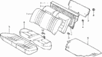 90128SA7000 - Interior/Bumper: BOLT-WASHER (6X25) for Honda Image