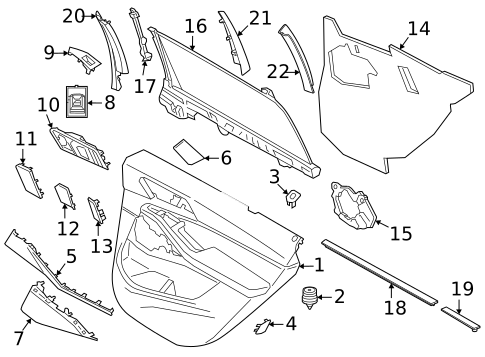 Front Door for 2021 BMW X7 #5