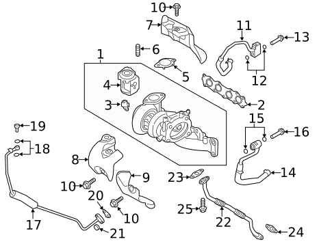 Turbocharger & Components for 2016 Kia Sorento #0