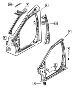 68351535AA - Body Sheet Metal Except Doors: Body Side Aperture Panel, Left for Mopar Image image