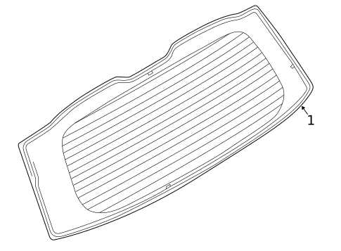 Back Glass for 2023 Lincoln Aviator #0