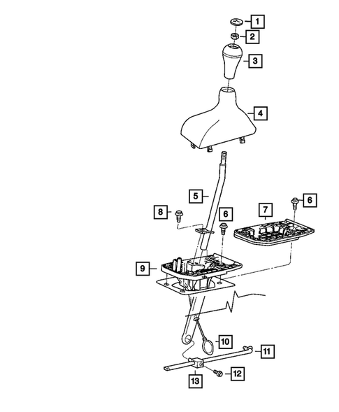 Gearshift Controls and Related Parts for 2012 Ram 2500 #0