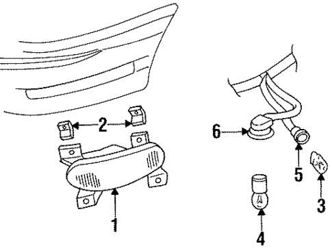 Corner & Side Marker Lamps for 1995 Oldsmobile Aurora #0