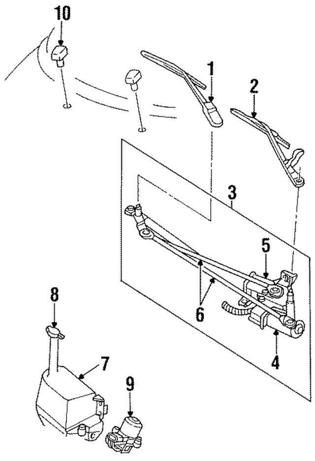 4814157AB - : Wiper Arm for Mopar Image