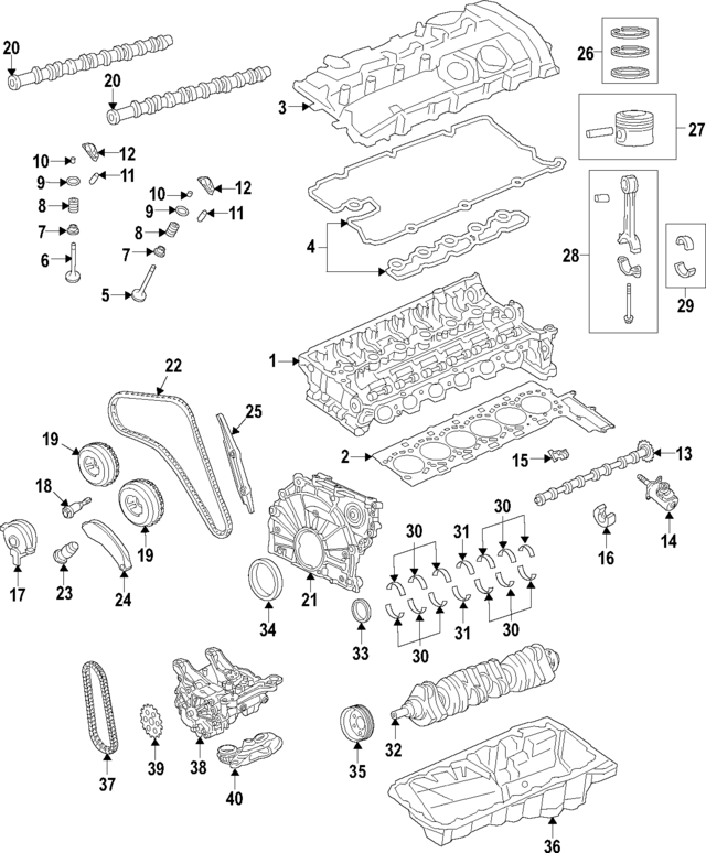 11127934494 - Engine: Cylinder Head for BMW Image