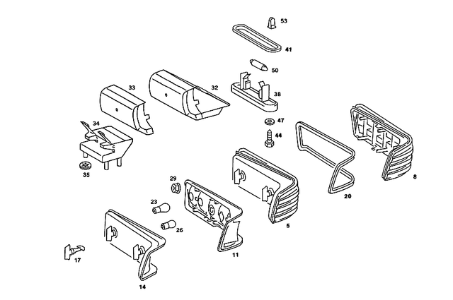 2018201364 - Electrical System: Tail Lamp for Mercedes-Benz: 190, 190D, 190E Image image