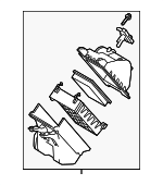 1770031792 - : Air Filter And Housing Assembly for Toyota: Highlander Image