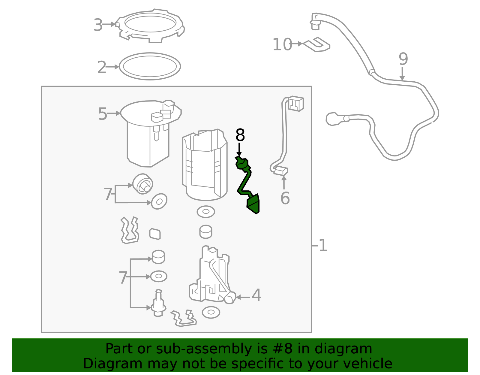 2018-2024 Toyota Fuel Sender And Hanger Assembly 83320-06140 | American ...