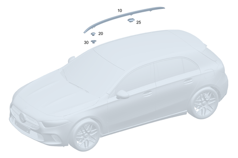 Roof Railing for 2022 Mercedes-Benz GLA45 AMG #0