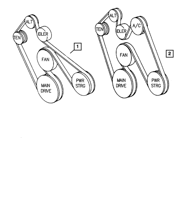 53010304AB - Cooling: Accessory Drive Belt for Mopar Image image