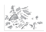 1666829500 - Trim: Dampening, Wheel Arch for Mercedes-Benz: GL350, GL450, GL550, GL63 AMG, GLS350d, GLS450, GLS550, GLS63 AMG Image