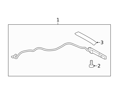 High Mounted Stop Lamp for 2011 Hyundai Sonata #0