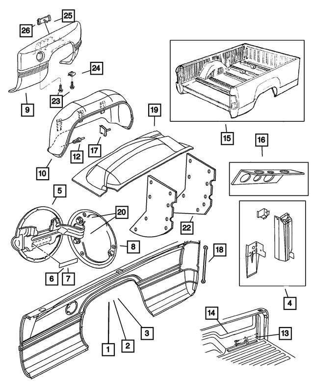 55346010 - : Wheelhouse Shield, Four Wheel Drive for Mopar Image