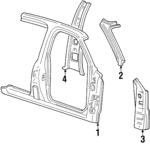 F85Z78211A10AA - Body: Uniside Assembly for Lincoln: Navigator Image