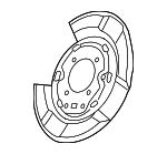 43120SJA003 - Brakes: Splash Shield for Acura: RL Image