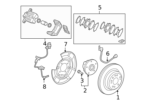 Brake Components for 2006 Acura RL #1