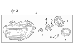 1864305009L - Electrical: Headlight Bulb for Hyundai Image