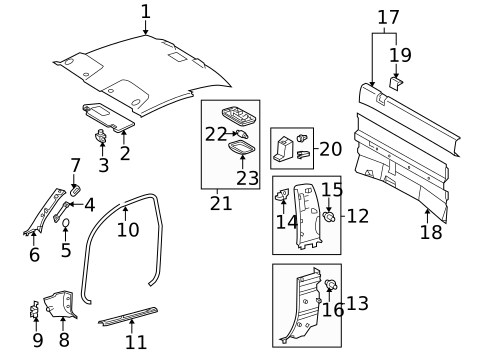 Interior Trim - Cab for 2006 Toyota Tacoma #2