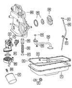 6100583 - Engine 3.8L Six Cylinder: Hex Head Screw And Washer for Mopar Image image