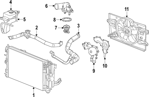 Water Pump for 2016 Chrysler 200 #1