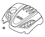 292402G710 - Engine: Engine Cover for Hyundai Image