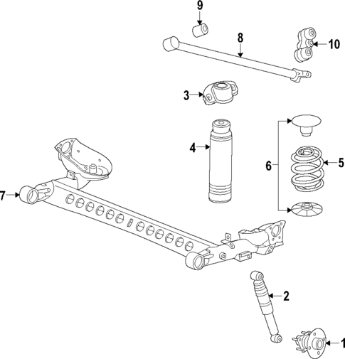 Rear Suspension for 2017 Buick Verano #1