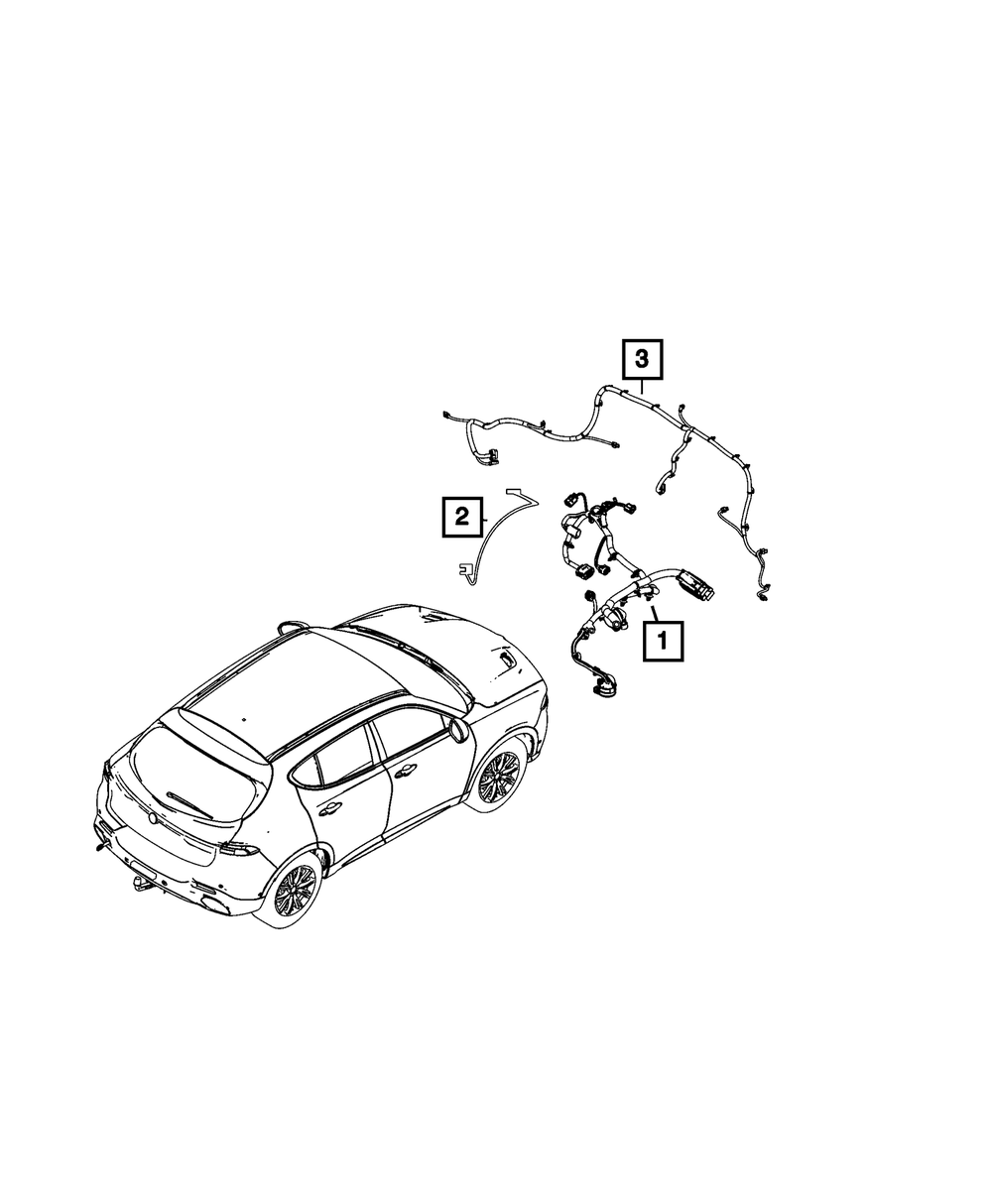 Mirror Jumper Wiring - Mopar (68607062AA)