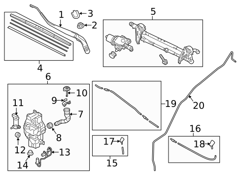 Wiper & Washer Components for 2016 Scion iA #0