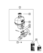 5183872AA - Brakes: Hex Lock Nut, Mounting for Mopar Image