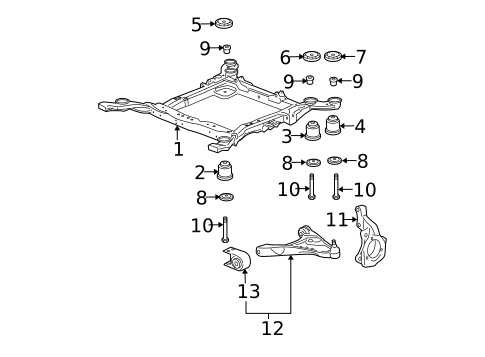 Suspension Components for 2008 Cadillac DTS #1