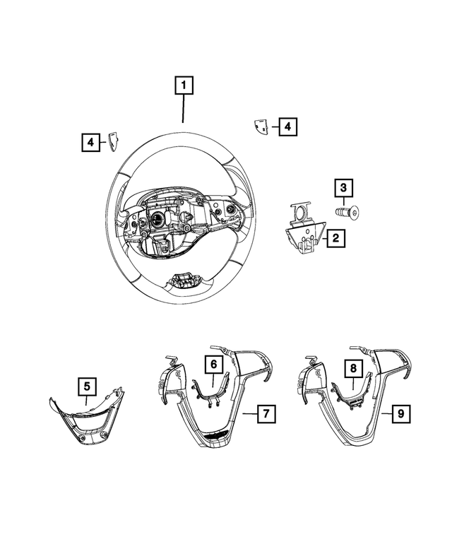 5QV30DX9AD - Steering: Steering Wheel for Mopar Image