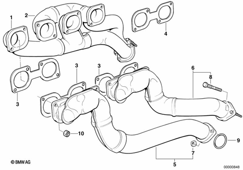 Exhaust Manifold for 1998 BMW 740i #0