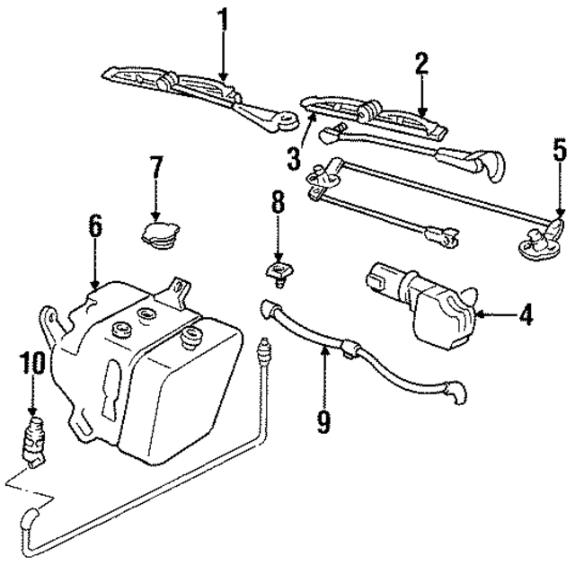 25646216 - Body: Wiper Arm for GM Image