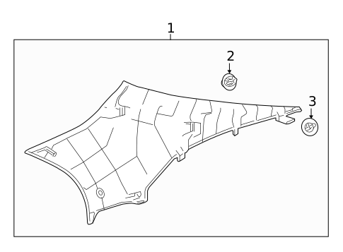 Interior Trim - Quarter Panels for 2020 Toyota Camry #0