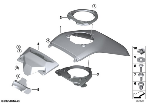 Motorcycle Trim Section, Windshield for 2026 BMW-Motorrad R 1300 RS #2