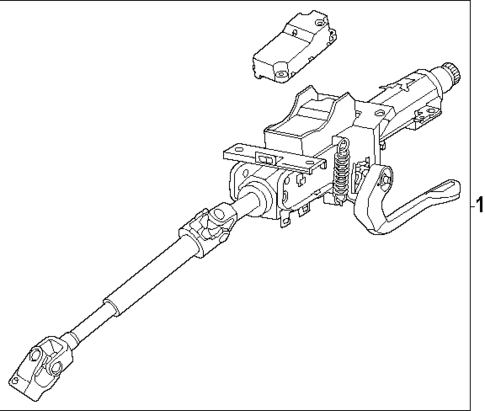 Steering Column Assembly for 2025 Volkswagen Atlas #1