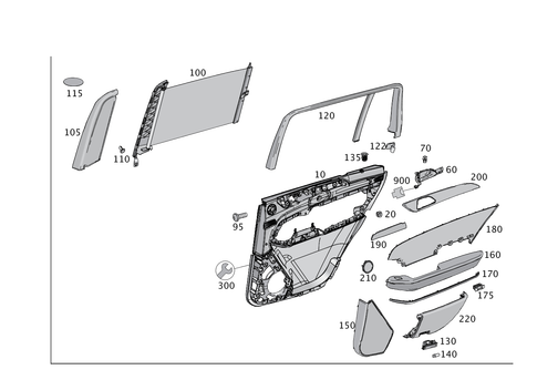 Door Trim for 2011 Mercedes-Benz GL350 #0