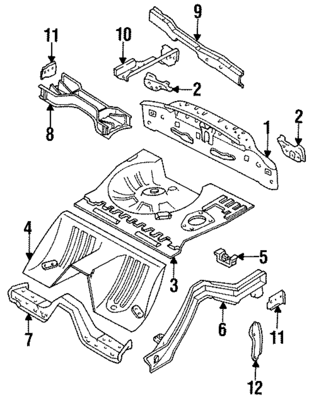 FD0171490B - : Panel Below Gate Lamp Bracket for Mazda Image