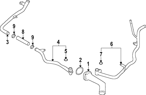 Hoses & Pipes for 2024 Subaru Crosstrek #1