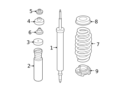 Shocks & Components for 2009 BMW 335d #0