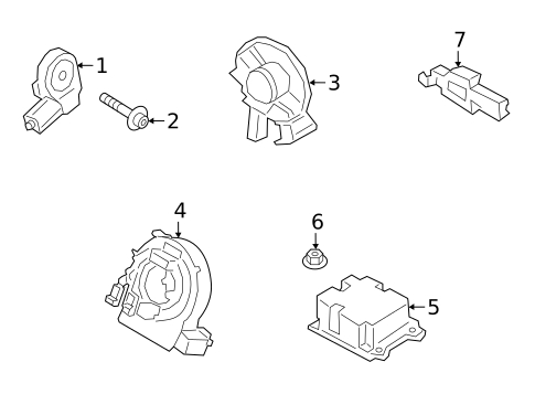 Air Bag Components for 2025 Lincoln Corsair #1