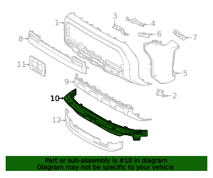 2025 Toyota 4Runner Absorber Front Bumper 52611-35050 | Toyota Parts Center
