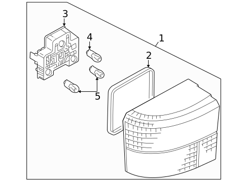 Tail Lamps for 1993 Volkswagen EuroVan #0
