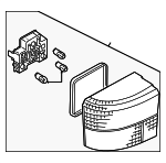 701945095A01C - Electrical: Tail Lamp Assembly for Volkswagen: EuroVan Image