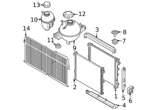Radiator & Components for 2023 BMW X3 #0