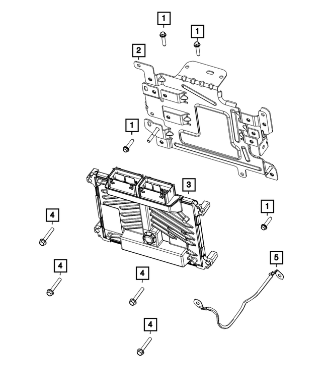 68286590AD - Electrical: Module Bracket for Mopar Image image